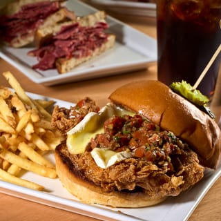 Crispy Fried Chicken & Warm Brie Cheese