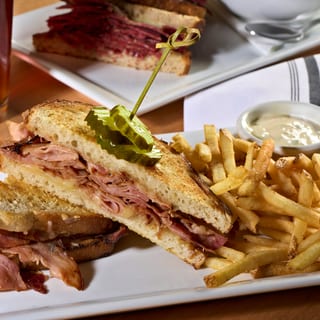 Hot Ham & Cheddar Sandwich