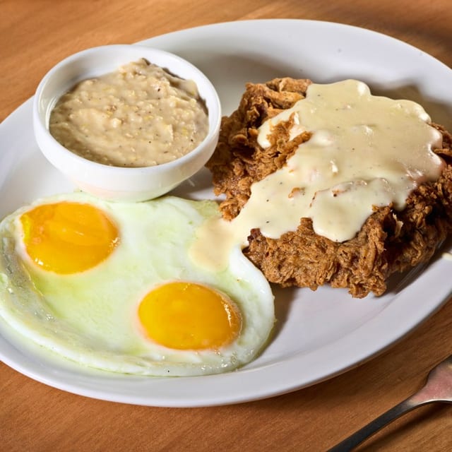 Chicken Fried Steak and Eggs.